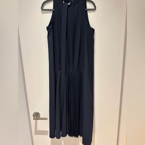 Tibi Drop Waisted Pleated Dress